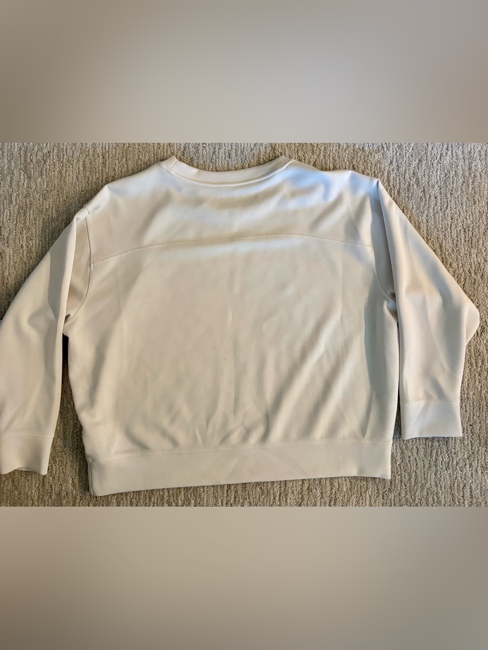 Cream Athletic Pullover - Picture 3 of 3